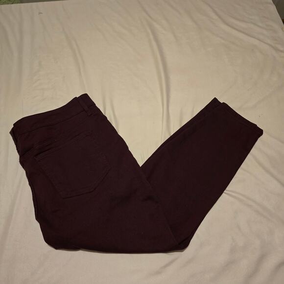 Burgundy Petite skinny jeans 22w - Picture 2 of 8